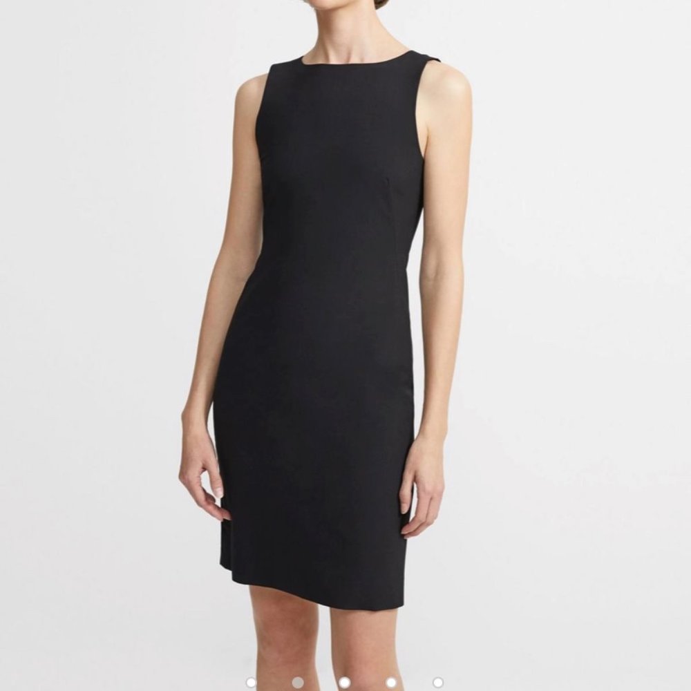 Theory Sheath Dress, Size 0, Stretch Wool, Black